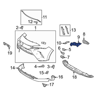 Toyota OE - Left Bumper Cover Bracket