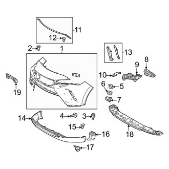 Toyota OE - Front Bumper & Grille - Bumper & Components (Bumper Cover & Trim)