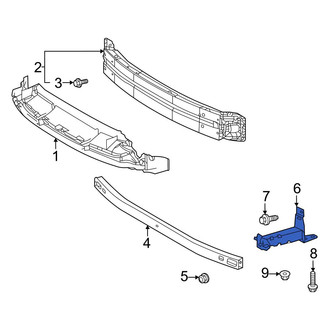 Toyota OE - Front Right Bumper Impact Bar Bracket