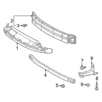 Toyota OE - Front Bumper & Grille - Bumper & Components (Bumper Support)