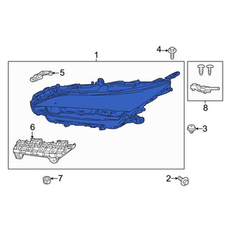Toyota OE - Front Left Headlight Assembly