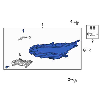 Toyota OE - Front Right Headlight Assembly