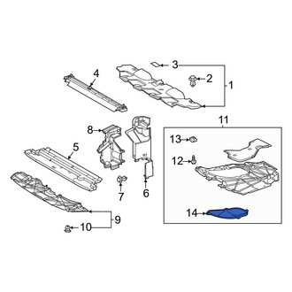 Toyota OE - Front Engine Oil Drain Plug Access Cover