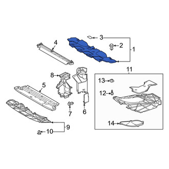 Toyota OE - Front Radiator Support Access Cover