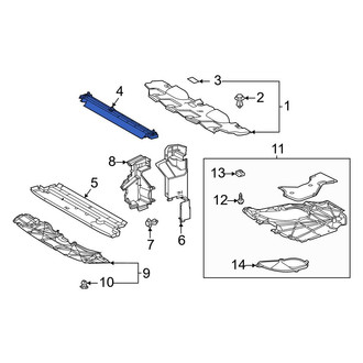 Toyota OE - Front Upper Radiator Support Air Deflector