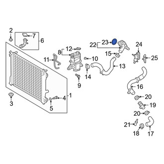 Toyota OE - Engine Coolant Thermostat Housing O-Ring