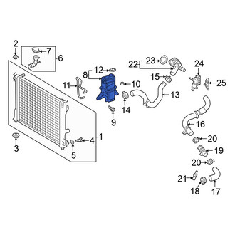 Toyota OE - Engine Coolant Reservoir