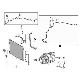 Toyota OE - Air Conditioner & Heater - Condenser, Compressor & Lines