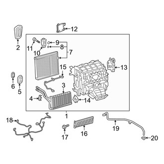 Toyota OE - Air Conditioner & Heater - Evaporator & Heater Components