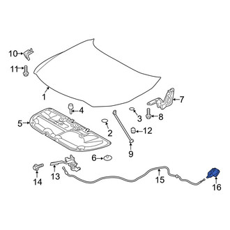 Toyota OE - Front Hood Release Handle