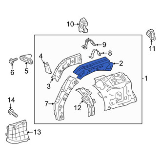 Toyota OE - Front Left Fender Rail