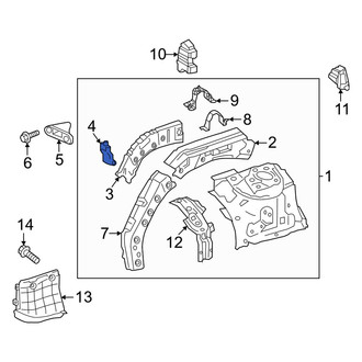 Toyota OE - Front Left Fender Rail Mount Plate