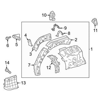 Toyota OE - Fender - Structural Components & Rails (Apron & Components)