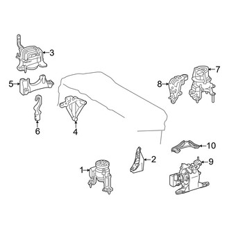 Toyota OE - Engine / Transaxle - Engine & Transmission Mounting