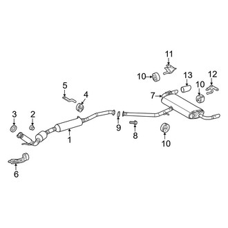 Toyota OE - Exhaust System - Exhaust Components