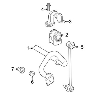 Toyota OE - Front Suspension - Stabilizer Bar & Components