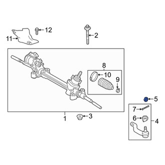 Toyota OE - Outer Steering Tie Rod Nut