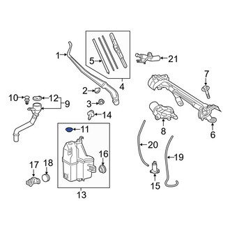 Toyota OE - Washer Fluid Reservoir Filler Pipe Grommet