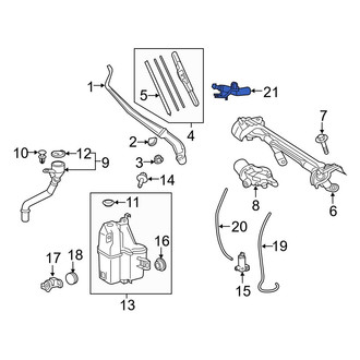 Toyota OE - Front Windshield Washer Nozzle