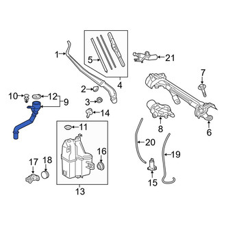 Toyota OE - Front Washer Fluid Reservoir Filler Pipe