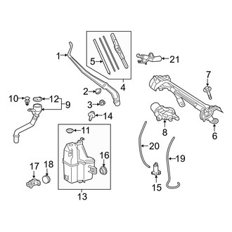 Toyota OE - Windshield - Wiper & Washer Components
