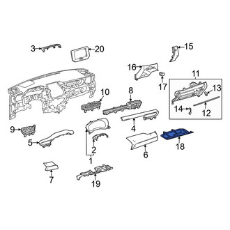 Toyota OE - Right Instrument Panel Knee Bolster