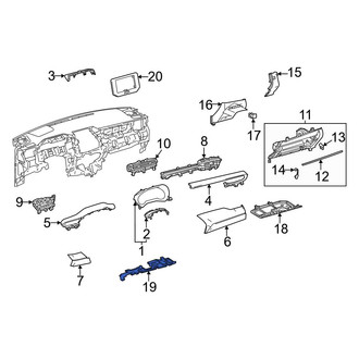 Toyota OE - Left Instrument Panel Knee Bolster