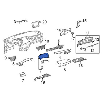 Toyota OE - Instrument Cluster Visor