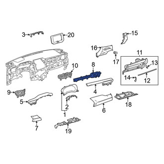 Toyota OE - Front Right Dashboard Air Vent