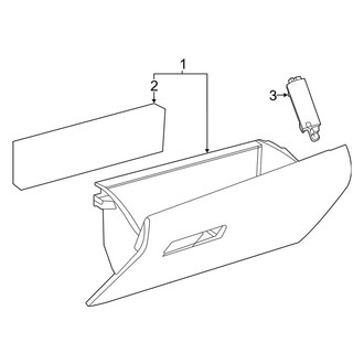 Toyota OE - Instrument Panel - Glove Box