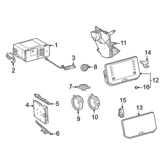 Toyota OE - Instrument Panel - Sound System