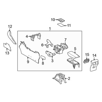 Toyota OE - Center Console (Lower Console Components)