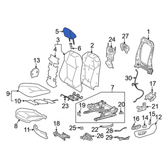 Toyota OE - Front Left Headrest