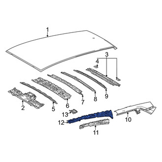 Toyota OE - Left Inner Roof Side Rail