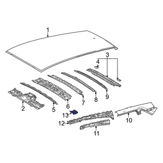 Toyota OE - Left Inner Roof Side Rail Reinforcement