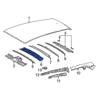 Toyota OE - Center Front Roof Bow