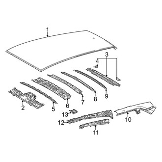 Toyota OE - Roof & Components (Standard Roof)