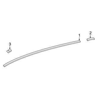 Toyota OE - Roof - Exterior Trim (Standard Roof)