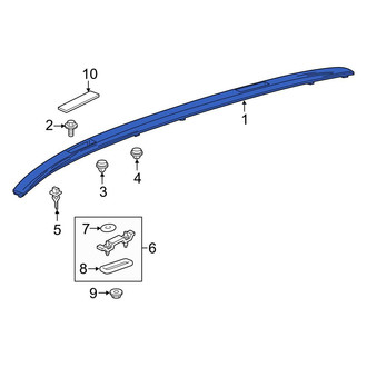 Toyota OE - Left Roof Luggage Carrier Side Rail