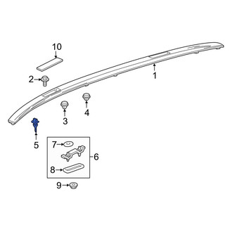 Toyota OE - Roof Luggage Carrier Side Rail Clip