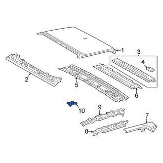 Toyota OE - Left Inner Roof Side Rail Reinforcement