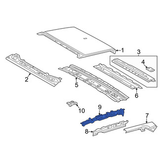Toyota OE - Right Inner Roof Side Rail