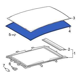 Toyota OE - Sunroof Molding