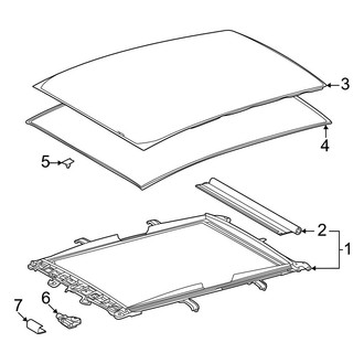 Toyota OE - Roof - Sunroof (Panoramic Roof), (Limited)