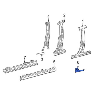 Toyota OE - Left Rocker Panel Reinforcement