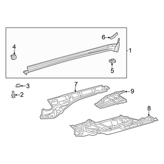 Toyota OE - Pillars, Rocker & Floor - Exterior Trim