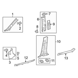 Toyota OE - Pillars, Rocker & Floor - Interior Trim