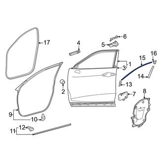Toyota OE - Front Left Trim Stripe Tape