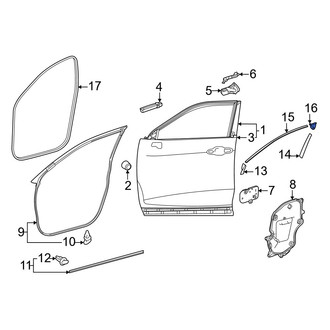 Toyota OE - Front Right Door Opening Trim