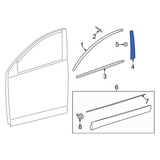 Toyota OE - Front Left Door Applique